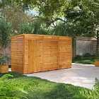 12X4 Power Overlap Pent Windowless Shed