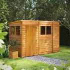 10X4 Power Overlap Pent Shed