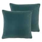 Furn. Cosmo Twin Pack Polyester Filled Cushions Marine Blue 45 x 45cm
