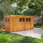 14X4 Power Overlap Pent Shed