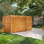 12X6 Power Overlap Pent Windowless Shed