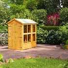 6X4 Power Apex Potting Shed With Double Doors