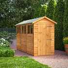12X4 Power Overlap Apex Shed