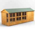 18X6 Power Apex Potting Shed Combi Including 6Ft Side Store