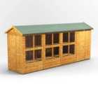 16X4 Power Apex Potting Shed Combi Including 4Ft Side Store