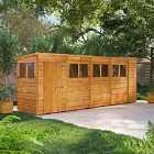18X4 Power Overlap Pent Shed