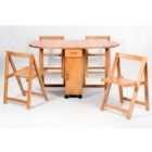Heartlands Furniture Butterfly Dining Set with 4 Chairs Natural