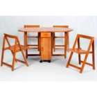 Heartlands Furniture Butterfly Dining Set with 4 Chairs Oak