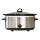 Daewoo SDA1788 6.5L Slow Cooker - Stainless Steel