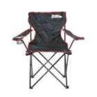 Just Be Camping Chair Black With Red Trim