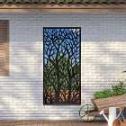Mirroroutlet Amarelle Extra Large Metal Tree Design Decorative Garden Mirror 180Cm X 90Cm