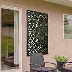 Mirroroutlet Amarelle Extra Large Metal Leaf Design Decorative Garden Screen Mirror 120X60Cm