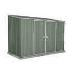 Absco Space Saver 10 X 5 Pent Metal Shed - Pale Eucalyptus