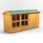 14X4 Power Apex Potting Shed Combi Including 6Ft Side Store