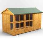 12X6 Power Apex Potting Shed Combi Including 4Ft Side Store
