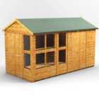 12X6 Power Apex Potting Shed Combi Including 6Ft Side Store