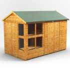 10X6 Power Apex Potting Shed Combi Including 6Ft Side Store