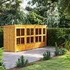 14X4 Power Pent Potting Shed With Double Doors