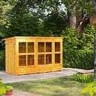 10X4 Power Pent Potting Shed With Double Doors