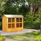 8X4 Power Apex Potting Shed With Double Doors