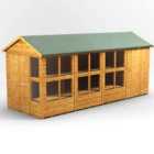 16X6 Power Apex Potting Shed Combi Including 4Ft Side Store