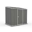 Absco Space Saver 7'5 X 5 Pent Metal Shed - Woodland Grey