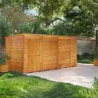 14X6 Power Overlap Pent Windowless Shed