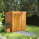 6X4 Power Overlap Pent Windowless Shed