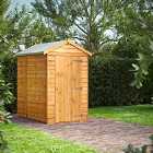 6X4 Power Overlap Apex Windowless Shed