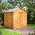 8X6 Power Overlap Apex Windowless Shed