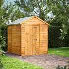 6X6 Power Overlap Apex Windowless Shed