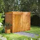 8X4 Power Overlap Pent Windowless Shed
