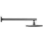 Hadleigh 250mm Wall Mounted Round Shower Head with Square Arm - Matt Anthracite