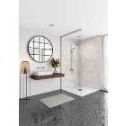 Mermaid Elite Himalayan Marble Post Formed Finished Edge Single Shower Panel - 2420 x 1200mm