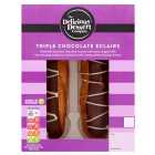 The Delicious Dessert Company Triple Chocolate Eclairs 2 per pack