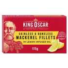 Mackerel Fillets in Lemon Infused Oil - King Oscar 115g
