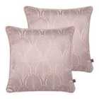 Prestigious Textiles Boudoir Twin Pack Polyester Filled Cushions Blush