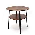 FWStyle Industrial 2 Tier Round Occasional Table