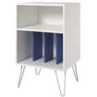 Solstice Anthe Turntable Stand - White/Blue