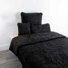 Native Natural Merino Wool 220Cm Quilt - Black