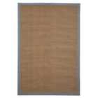 Native Home & Lifestyle Chelsea Jute Rug With Cotton Grey Border 120x180Cm