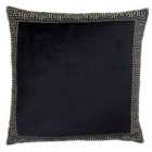 Paoletti Apollo Polyester Filled Cushion Cotton Viscose Black/Gold