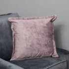 Native Home & Lifestyle Pink Crushed Velvet Cushion Cover