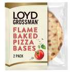Loyd Grossman Flame Baked Pizza Bases 2 Pack 220g