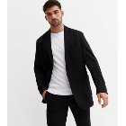 Black Relaxed Fit Suit Jacket