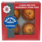 Dickinson & Morris Mini 4 Pork Pies 200g