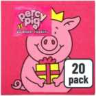 M&S Percy Pig Napkins 20 per pack