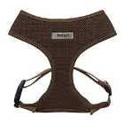 Bunty Soft Mesh Adjustable Dog Harness with Rope Lead - Brown - Large