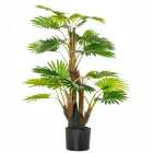 HOMCOM Artificial Palm Tree Fake Plant in Pot Indoor Outdoor Décor 135cm