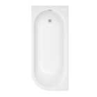 Cooke & Lewis J-Curved Acrylic Oval Curved Bath (L)1700mm (W)750mm